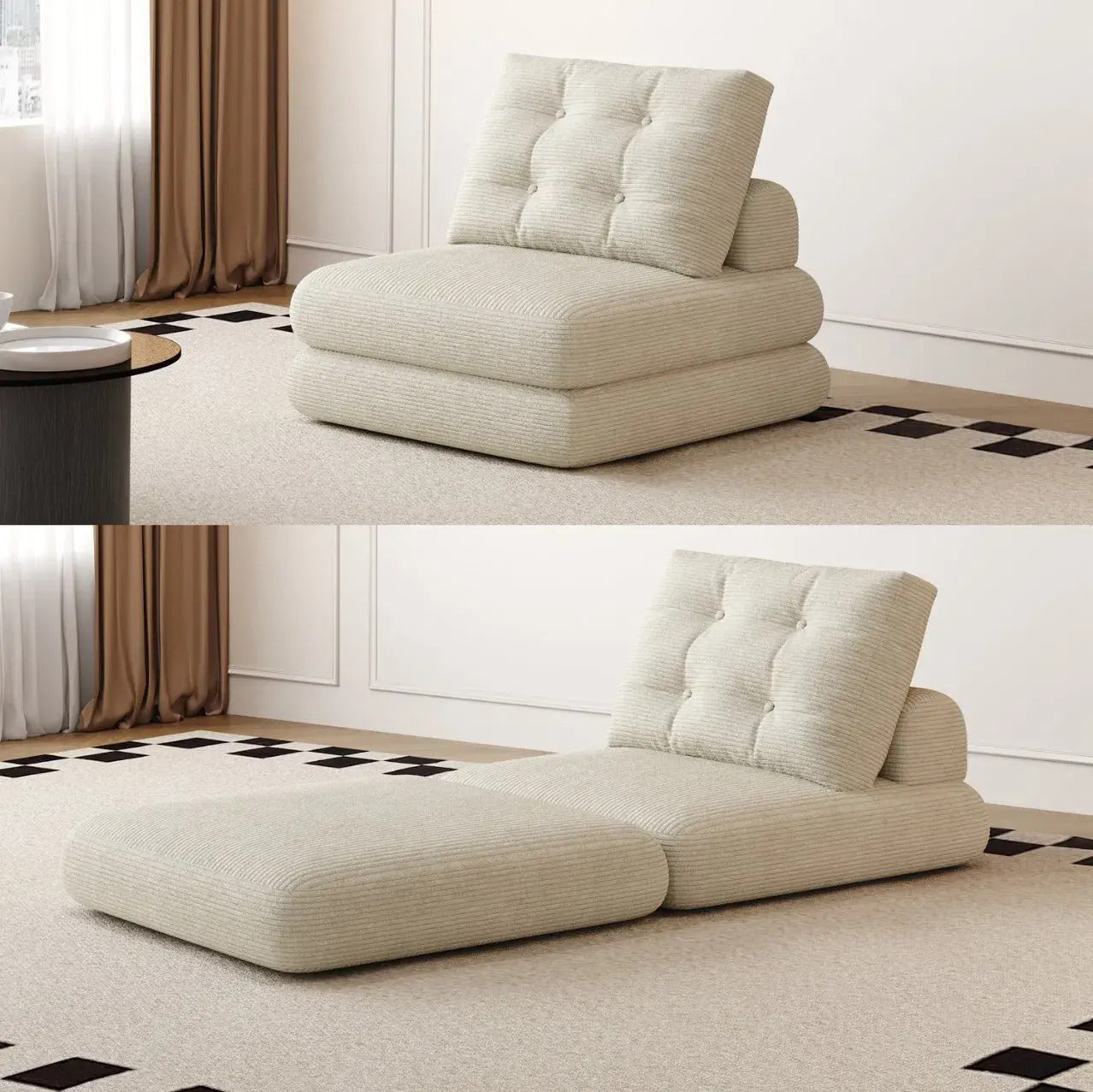 Moderne Tatami Slaapbank – Ruimtebesparende Opvouwbare Sofa voor Woonkamer en Logeerkamer