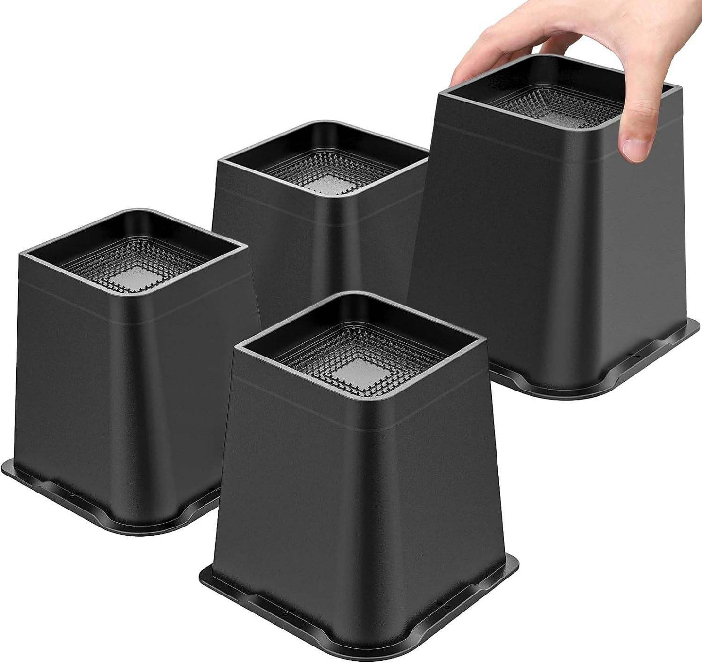 Anti-Slip Meubelpoot Set – Duurzame 6-Inch Poten met Rubberen Onderrand voor Sofa’s en Bedden